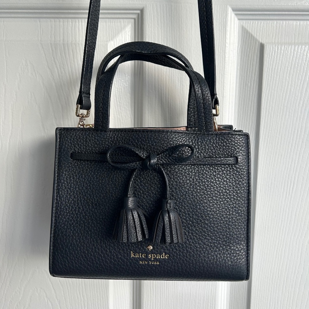 Kate Spade Hayes Small Tasseled Bow Satchel